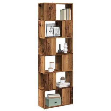  Book CabinetRoom Divider Old Wood 60x24x186 cm