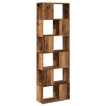  Book CabinetRoom Divider Old Wood 60x24x186 cm