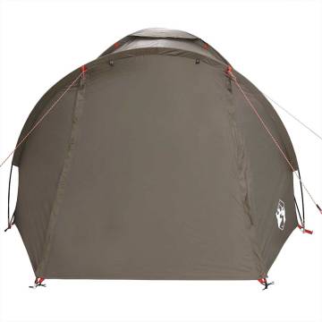  Fishing Tent 2-Person Brown Waterproof