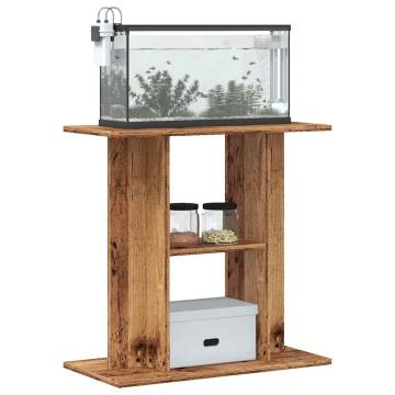  Aquarium Stand Old Wood 60x30x60 cm Engineered Wood