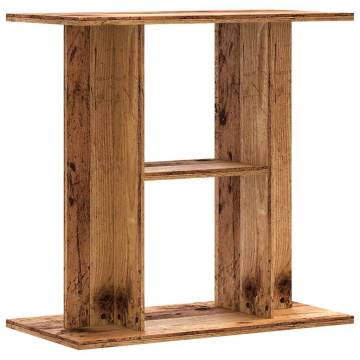  Aquarium Stand Old Wood 60x30x60 cm Engineered Wood