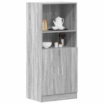  Kitchen Cabinet Grey Sonoma 57x41.5x131.5 cm Engineered Wood