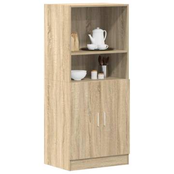  Kitchen Cabinet Sonoma Oak 57x41.5x131.5 cm Engineered Wood