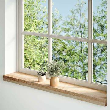  Window Sills 2 pcs Untreated 80x15x2 cm Solid Wood Oak