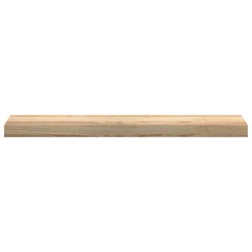  Window Sills 2 pcs Untreated 80x15x2 cm Solid Wood Oak