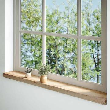  Window Sills 2 pcs Untreated 120x15x2 cm Solid Wood Oak