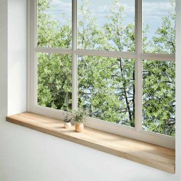  Window Sills 2 pcs Untreated 160x25x2 cm Solid Wood Oak