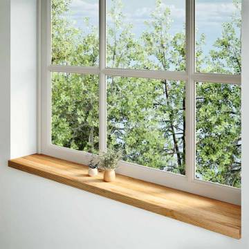  Window Sills 2 pcs Light Brown 160x25x2 cm Solid Wood Oak