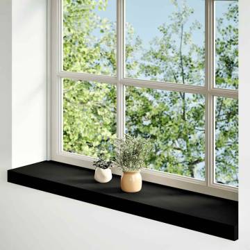  Window Sills 2 pcs Dark Brown 80x20x2 cm Solid Wood Oak