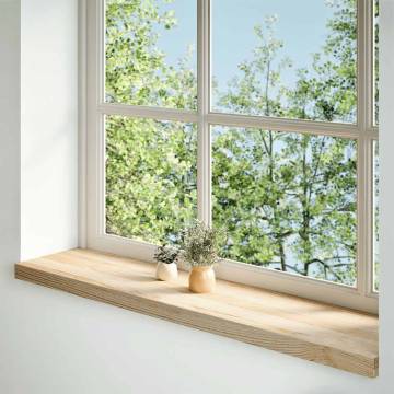  Window Sills 2 pcs Untreated 100x25x2 cm Solid Wood Oak