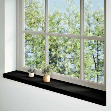  Window Sills 2 pcs Dark Brown 160x20x2 cm Solid Wood Oak