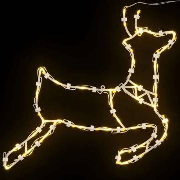  Christmas Lights Reindeer Silhouette 2 pcs 35 LEDs Warm White