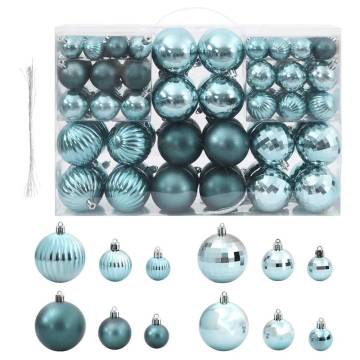  Christmas Baubles 100 pcs Green Ø346 cm