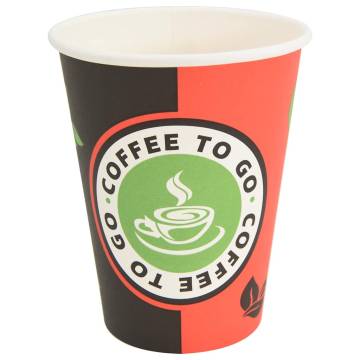  Paper Coffee Cups with Lids 1000 pcs 4oz 100ml