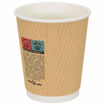  Paper Coffee Cups with Lids 1000 pcs 8oz 200ml