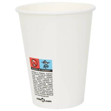  Paper Coffee Cups with Lids 1000 pcs 12oz 300ml