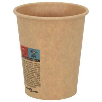  Paper Coffee Cups with Lids 1000 pcs 8oz 200ml