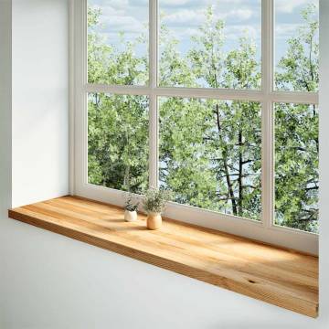  Window Sills 2 pcs Light Brown 160x40x2 cm Solid Wood Oak