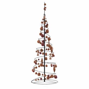  Christmas Tree Light Cone with Baubles 100 LEDs Warm White 150 cm