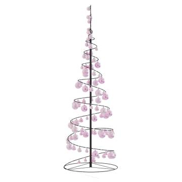  Christmas Tree Light Cone with Baubles 100 LEDs Warm White 150 cm