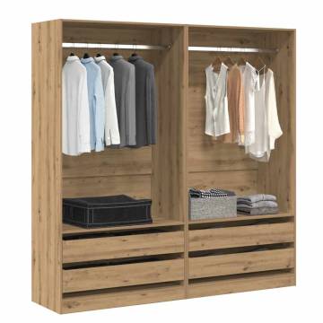  Wardrobe Artisan Oak 100x50x200 cm Engineered Wood