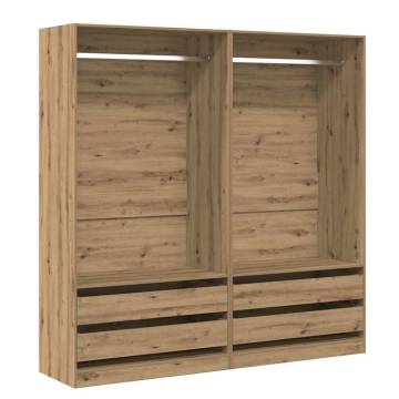  Wardrobe Artisan Oak 100x50x200 cm Engineered Wood