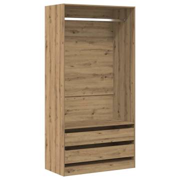  Wardrobe Artisan Oak 100x50x200 cm Engineered Wood