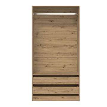  Wardrobe Artisan Oak 100x50x200 cm Engineered Wood