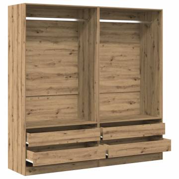  Wardrobe Artisan Oak 100x50x200 cm Engineered Wood