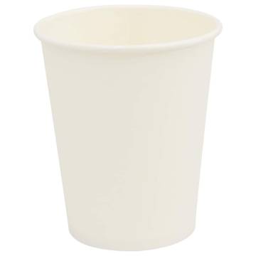  Paper Coffee Cups with Lids 1000 pcs 8oz 200ml