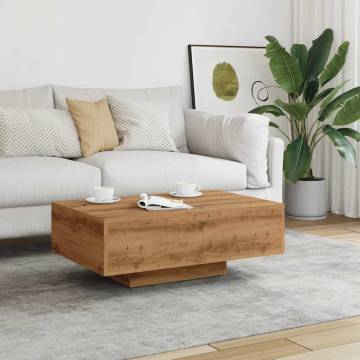  Coffee Table Artisan Oak 85x55x31 cm Engineered Wood