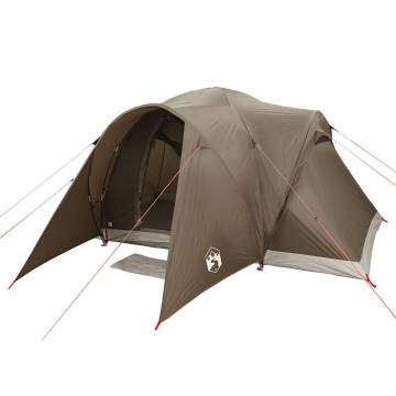  Family Tent Dome 6-Person Brown Waterproof