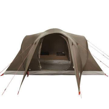  Family Tent Dome 6-Person Brown Waterproof