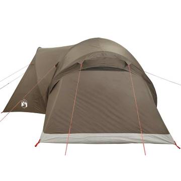  Family Tent Dome 6-Person Brown Waterproof