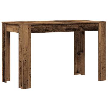  Dining Table Old Wood 120x60x76 cm Engineered Wood