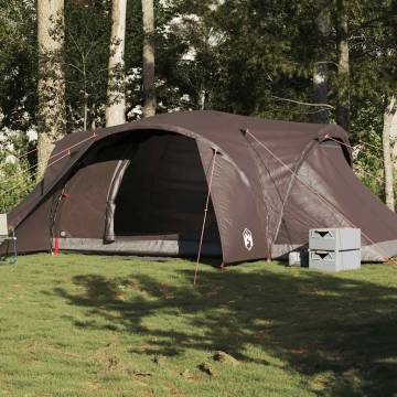  Family Tent Dome 6-Person Brown Waterproof