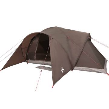  Family Tent Dome 6-Person Brown Waterproof