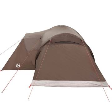  Family Tent Dome 6-Person Brown Waterproof