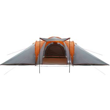  Family Tent Dome 6-Person Grey and Orange Waterproof