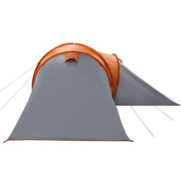  Family Tent Dome 6-Person Grey and Orange Waterproof