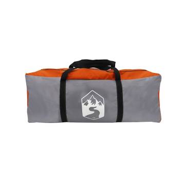  Family Tent Dome 6-Person Grey and Orange Waterproof