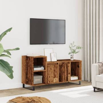  TV Cabinet Old Wood 100x35x55 cm Engineered Wood