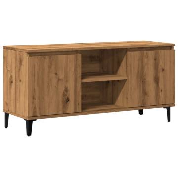  TV Cabinet Artisan Oak 102x35x50 cm Engineered Wood