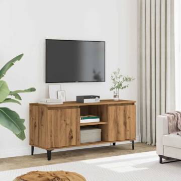  TV Cabinet Artisan Oak 102x35x50 cm Engineered Wood