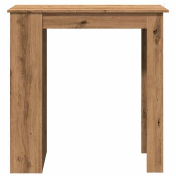  Bar Table with Storage Rack Artisan Oak 102x50x103.5 cm