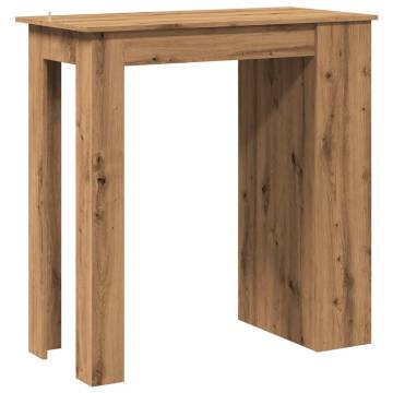  Bar Table with Storage Rack Artisan Oak 102x50x103.5 cm