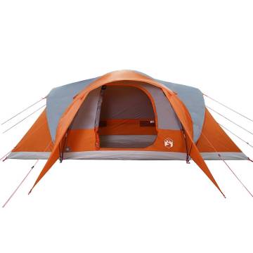  Family Tent Dome 6-Person Grey and Orange Waterproof