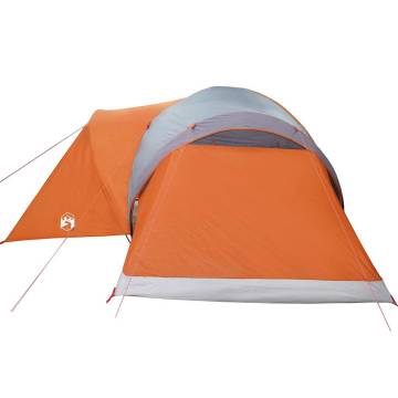  Family Tent Dome 6-Person Grey and Orange Waterproof