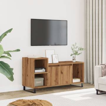  TV Cabinet Artisan Oak 100x35x55 cm Engineered Wood