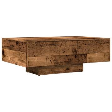  Coffee Table Old Wood 85x55x31 cm Engineered Wood